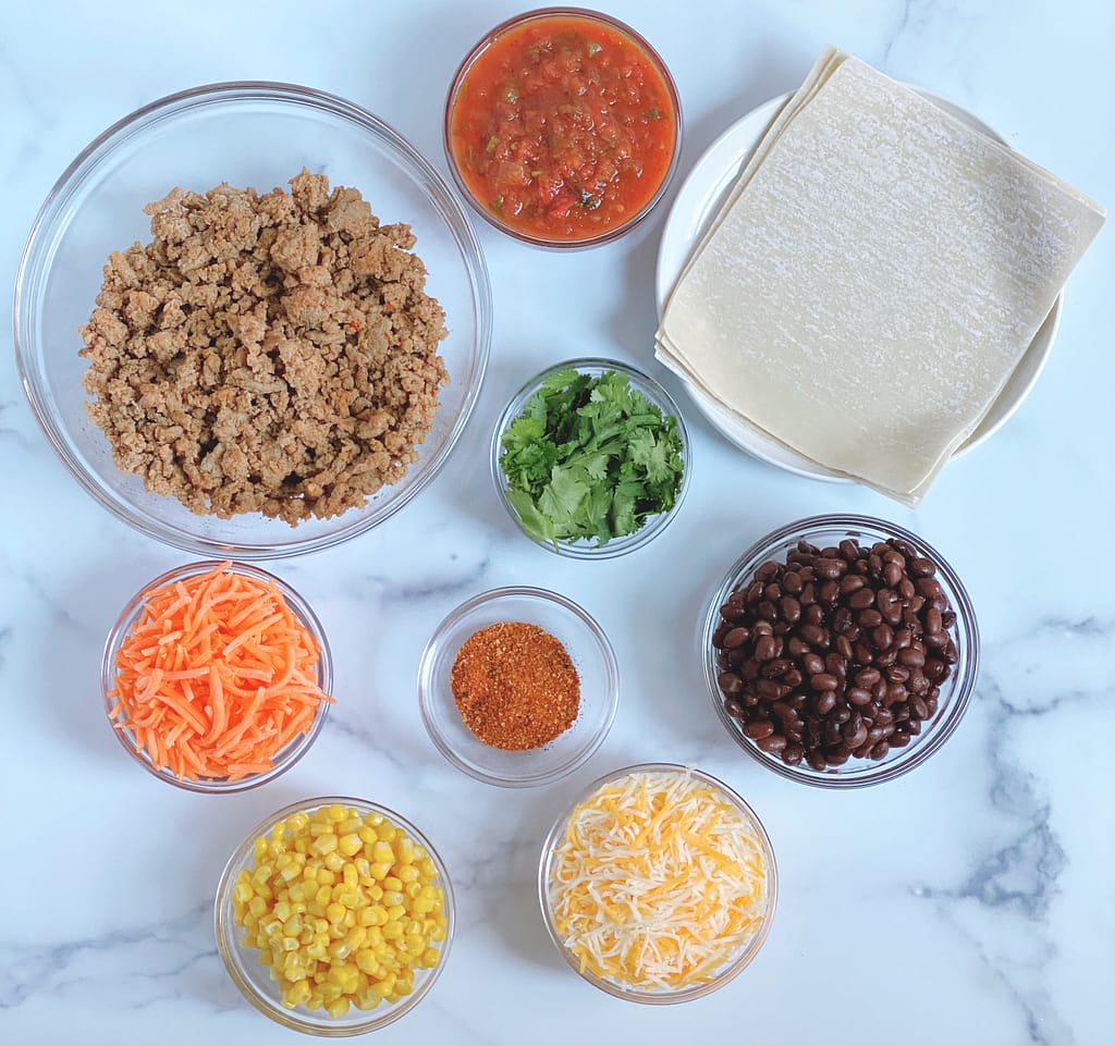 Taco Egg Rolls Ingredients