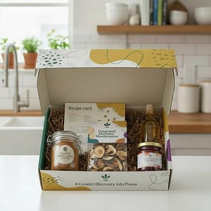 Explorer Flavor Root Box food discovery subscription box with curated spices, sauces, and snacks