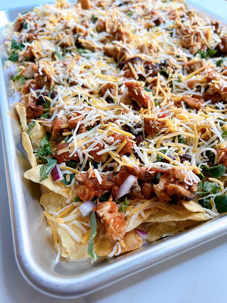 prebaked sheet pan nachos